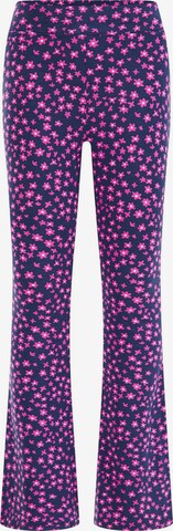 WE Fashion Flared Leggings in Purple: front