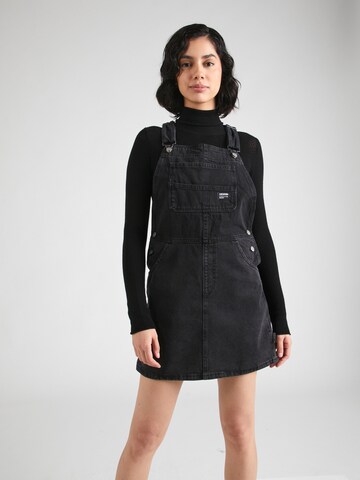 Dr. Denim Overall Skirt 'Connie' in Grey: front