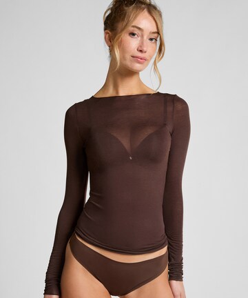 Hunkemöller Shirt in Bruin: voorkant