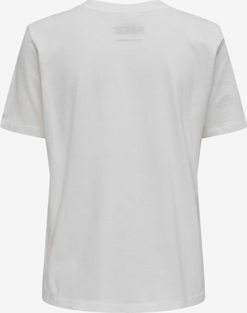 JDY Тениска 'PEANUT' в бяло