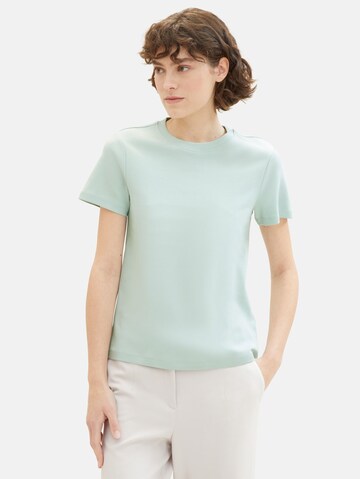 T-shirt TOM TAILOR en vert : devant