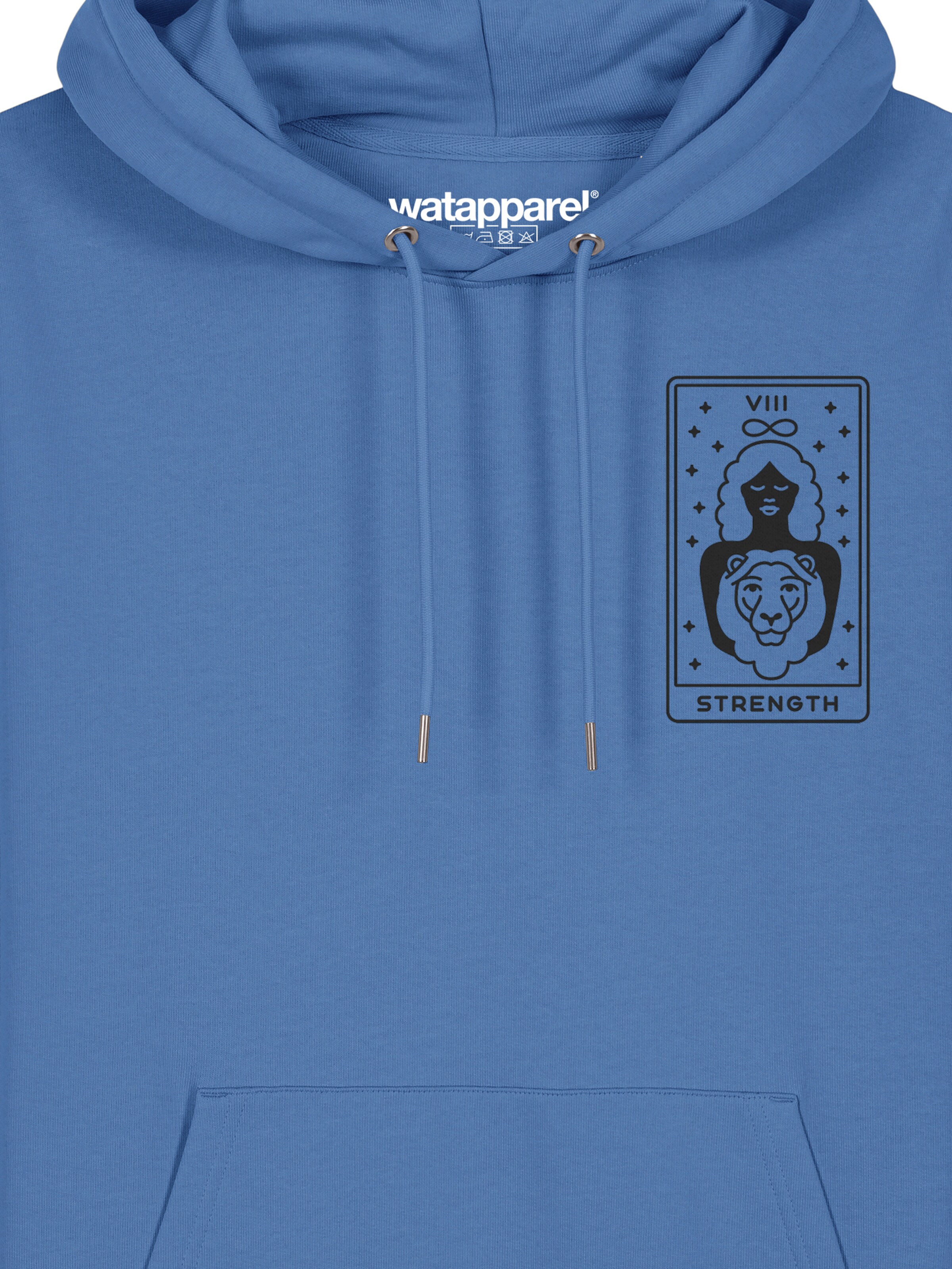 Felpa ' Tarot Strength ' di Watapparel in blu