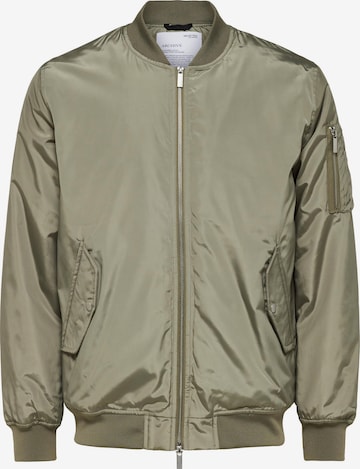 SELECTED HOMME - Chaqueta de entretiempo 'ARCHIVE' en verde: frente