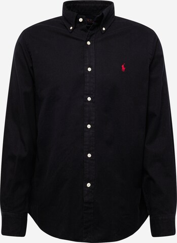 Polo Ralph Lauren Regular Fit Skjorte i sort: forside
