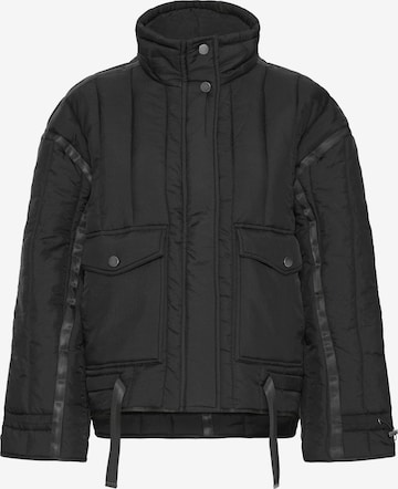 Veste mi-saison Fransa en noir : devant