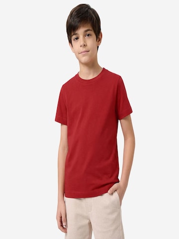 T-Shirt 'TOMMY Herren-T-Shirt Aus Baumwolle Und Elasthan' Tommy Life en rouge : devant