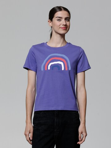 T-shirt 'Regenbogen' Watapparel en violet : devant