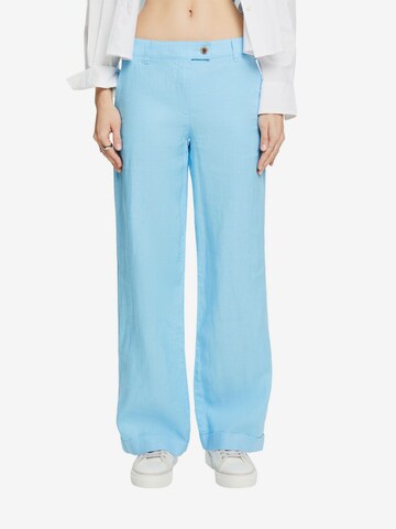 ESPRIT Wide leg Broek in Blauw: voorkant