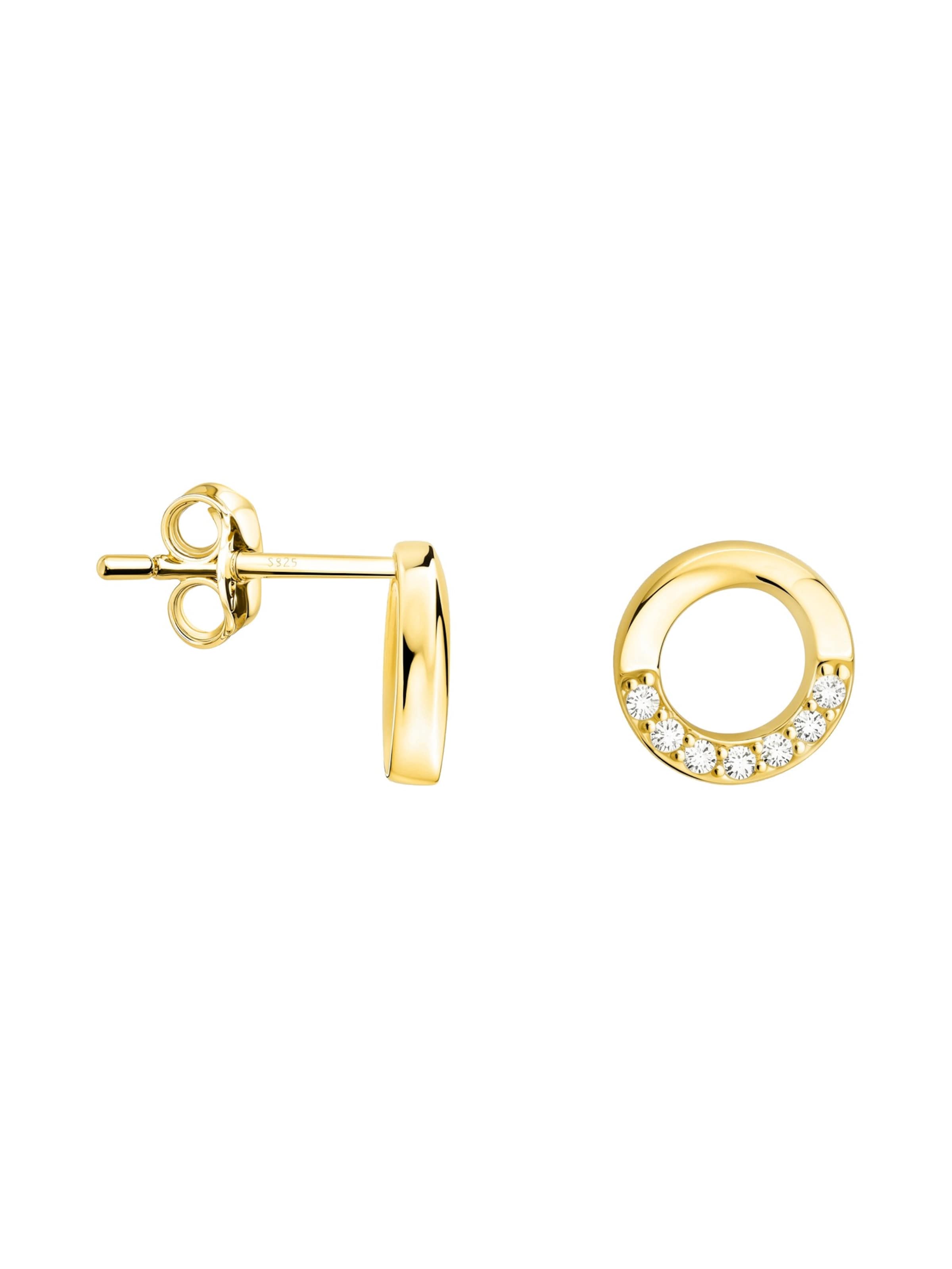 Sofia Milani Ohrringe 'Circle'‌‌‌‌‌‌‌‌ in Gold: Vorderseite