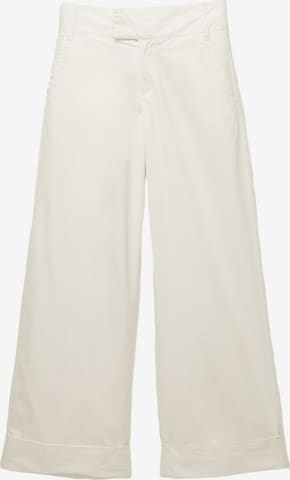Wide leg Pantaloni di Pull&Bear in bianco: frontale