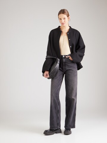 Monki Shirt bodysuit 'MICHELLE' in Beige
