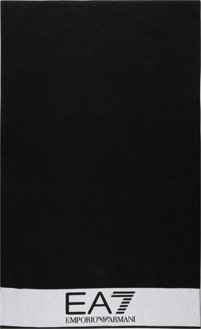 EA7 Emporio Armani Beach Towel in Black: front