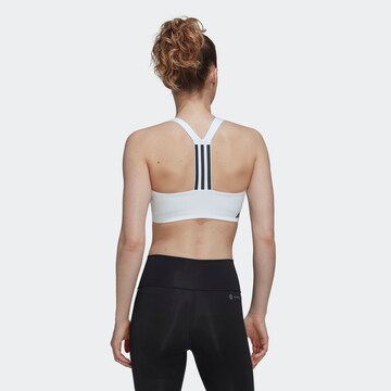 ADIDAS SPORTSWEAR Bustier Sport-BH 'Powerimpact' in Weiß