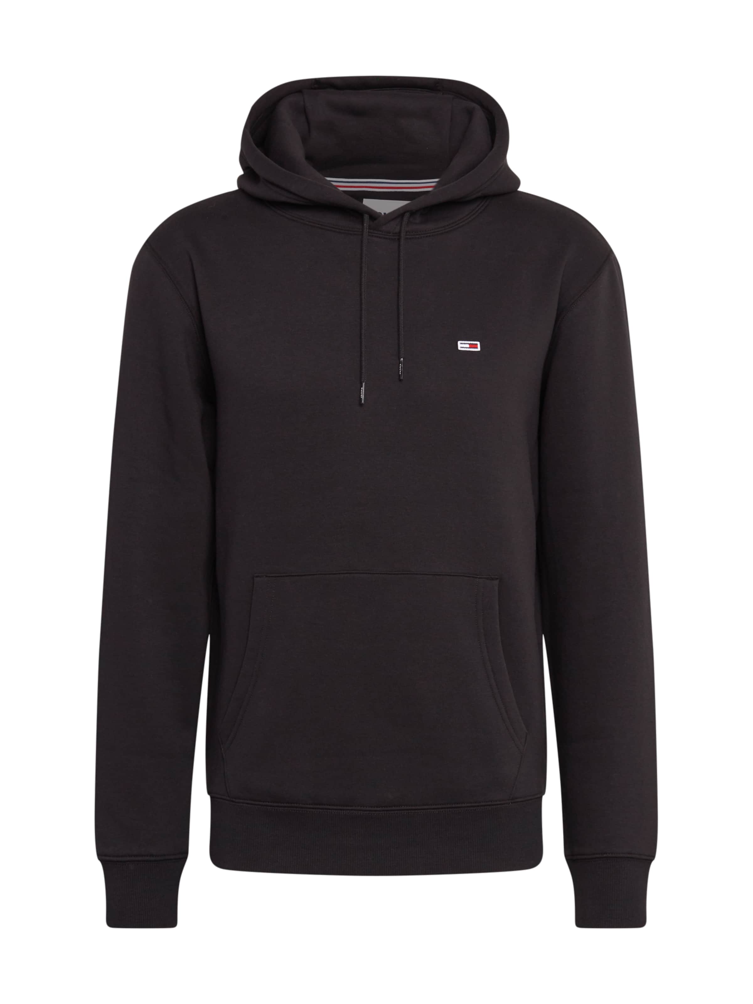 Tommy Jeans Regular Fit Sweatshirt in Schwarz: Vorderseite