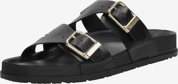 Tamaris Mule 'Open Teen' in Black: front