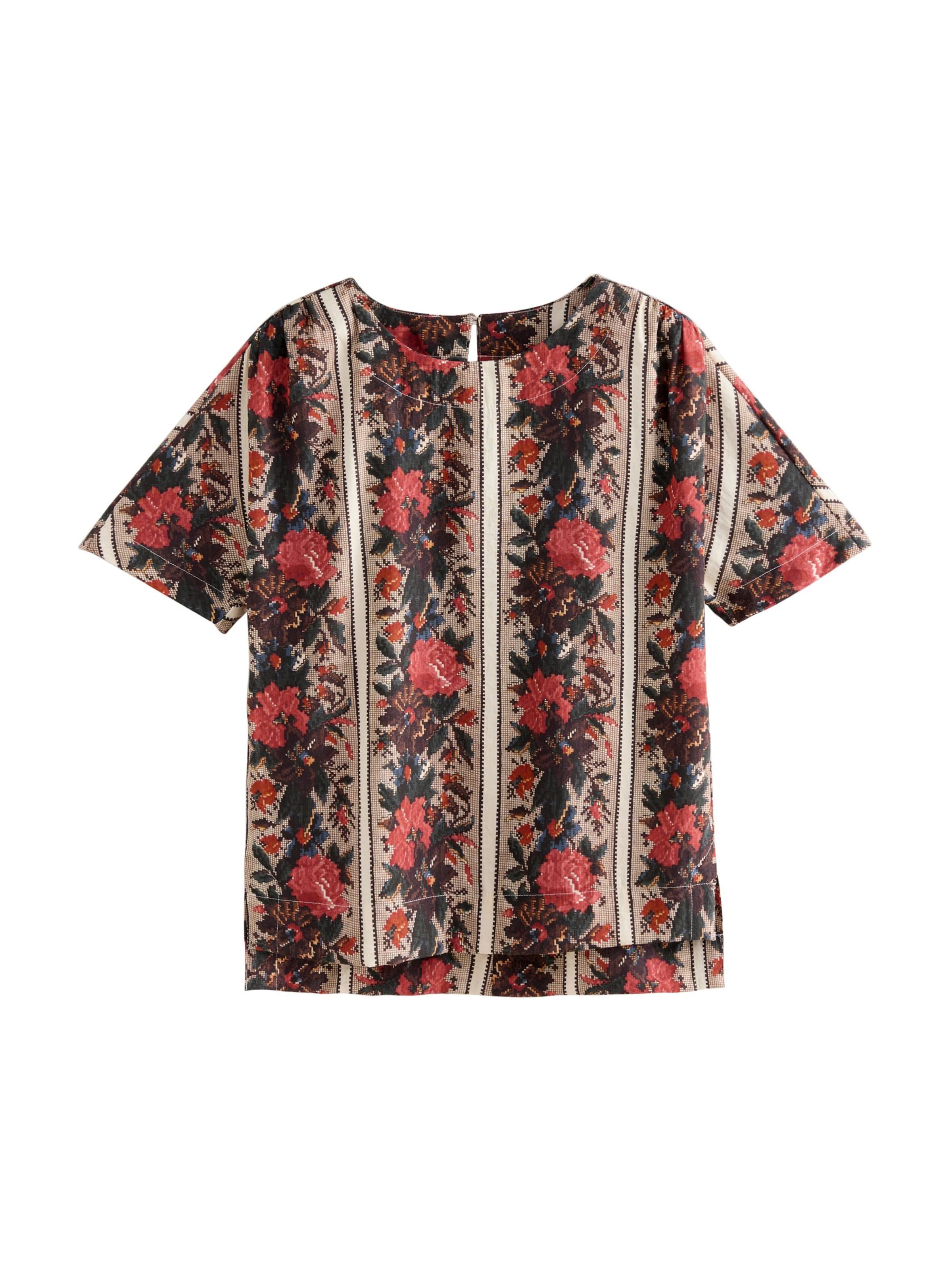 Next Shirt in M in Beige / Blue / Petrol / Red, Item view
