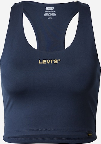 LEVI'S ® Top 'Graphic Racer Half Tank' in Blauw: voorkant