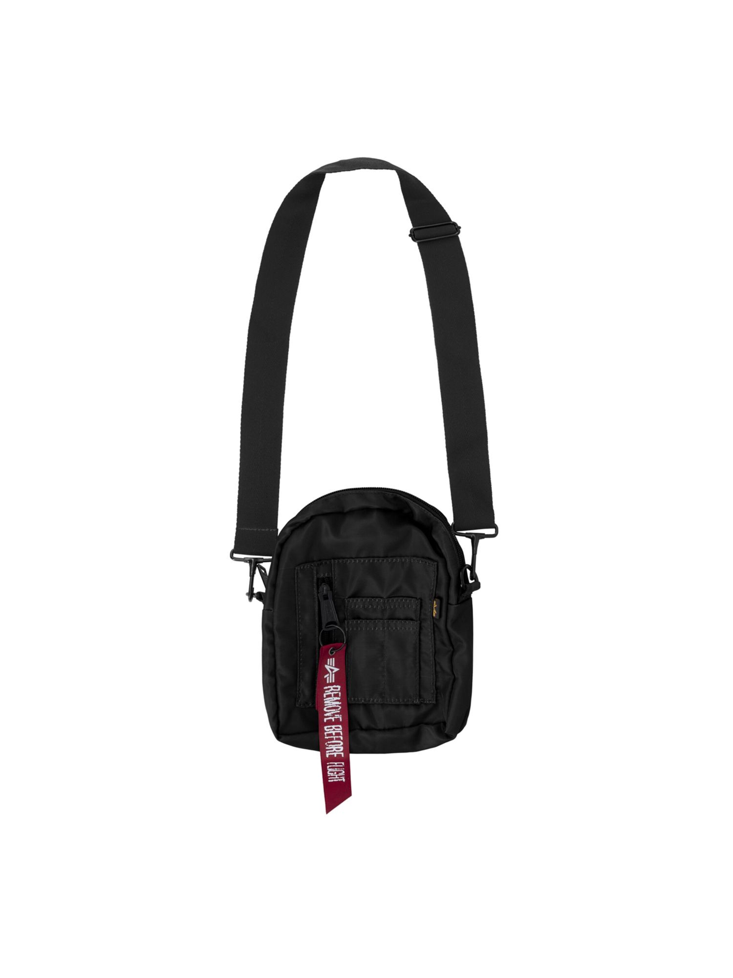 ALPHA INDUSTRIES Crossbody Bag 'Crew Carry' in Black: front