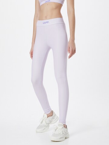 Lapp the Brand Skinny Sportbroek in Lila: voorkant