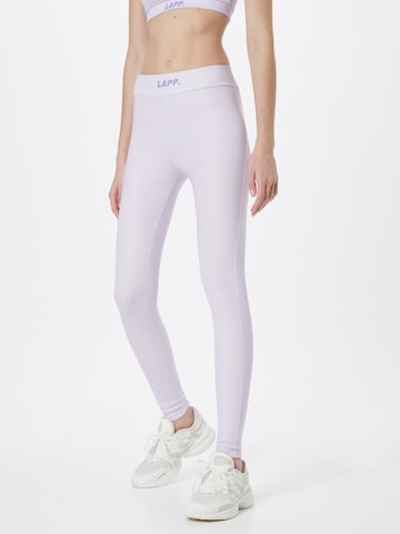 Skinny Pantalon de sport Lapp the Brand en violet : devant