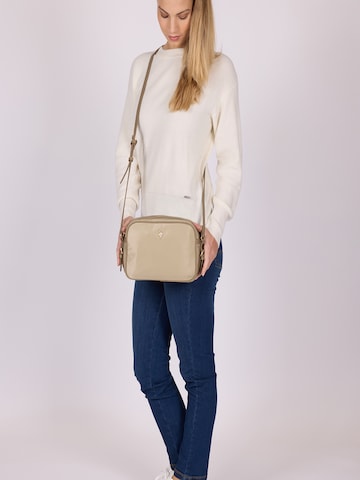 Borsa a spalla di U.S. POLO ASSN. in beige: frontale