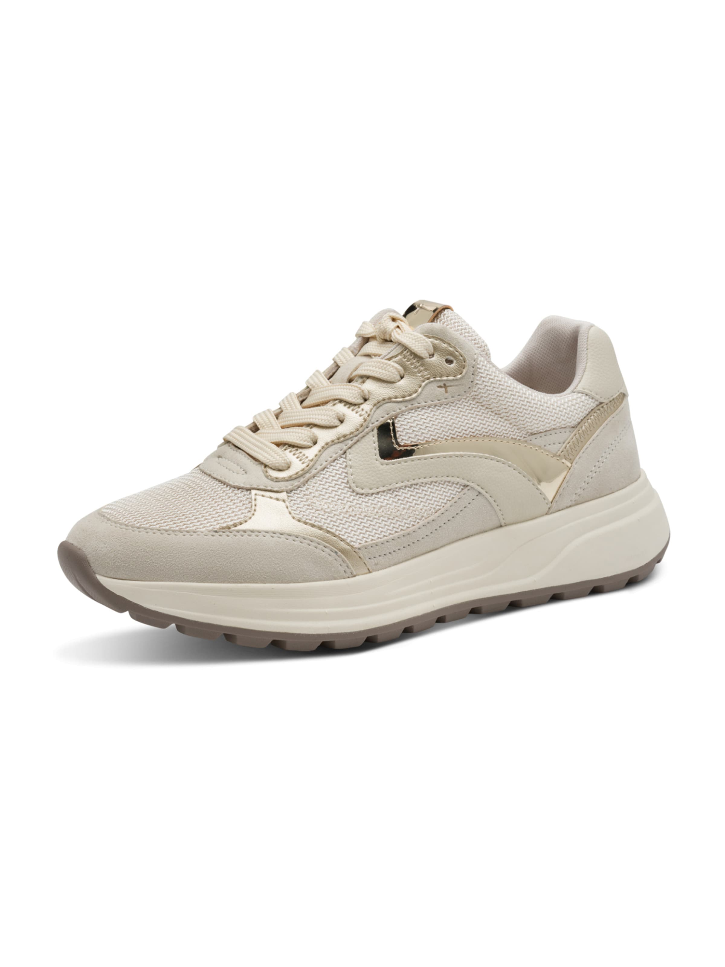 Sneaker low de la Tamaris pe bej: față