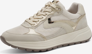 Tamaris Sneakers laag in Beige: voorkant