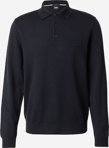 Pulover 'Bono' de la BOSS pe negru: față