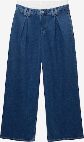 Pull&BearLoosefit Traperice s naborima - plava boja: prednji dio