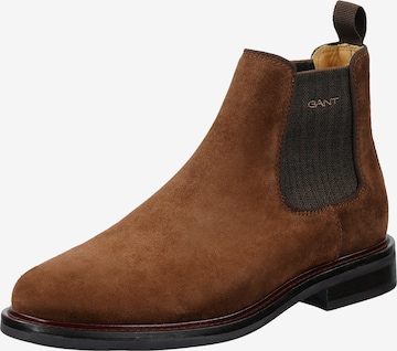 Chelsea Boots 'St Fairkon' GANT en marron : devant