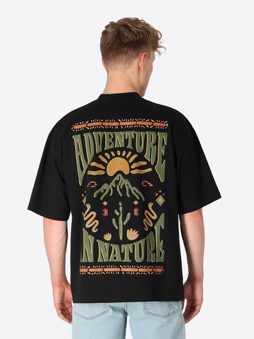 SPITZBUB Shirt 'Black Glow' in Schwarz: Vorderseite