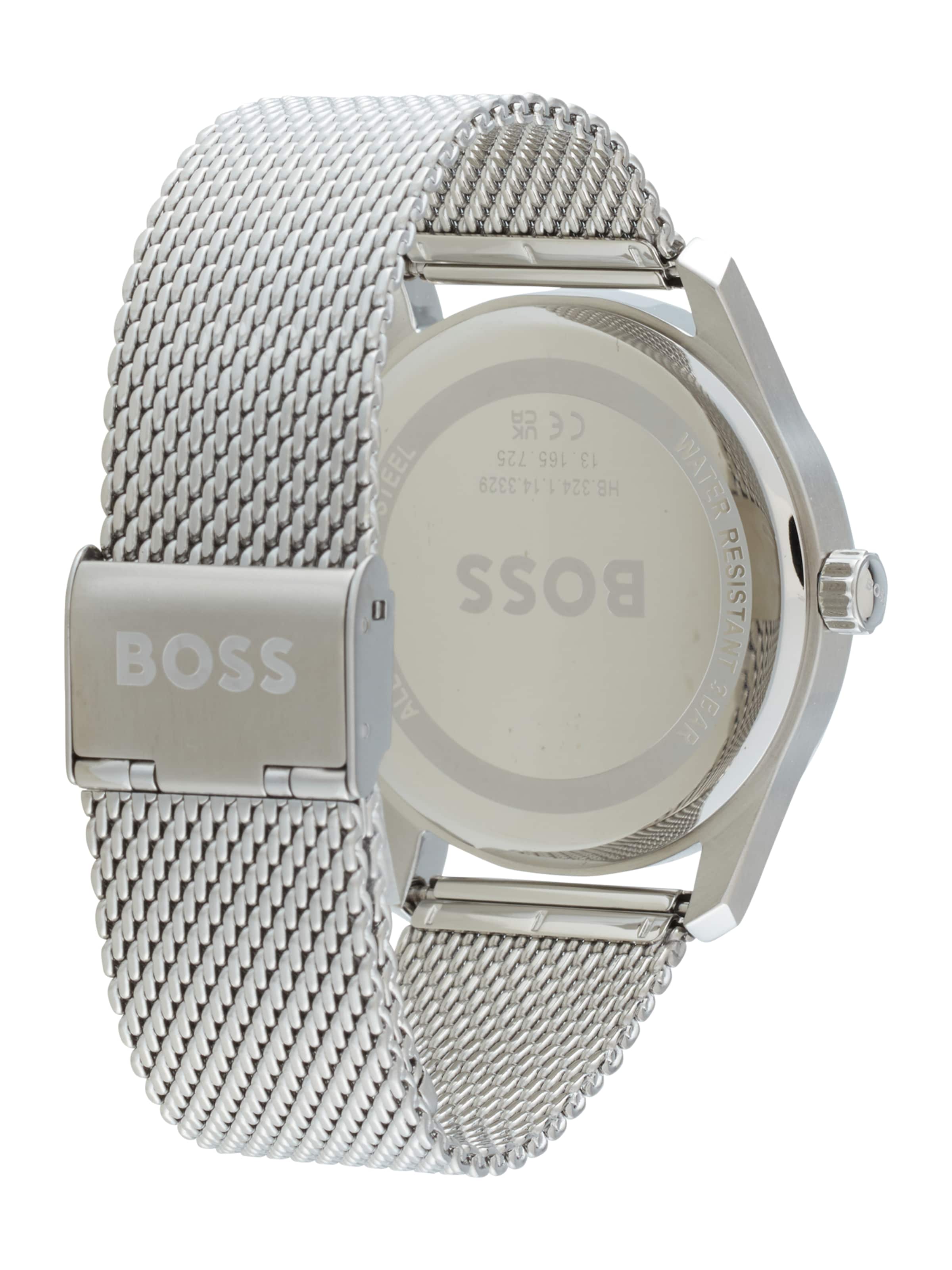 Montre à affichage analogique BOSS en argent