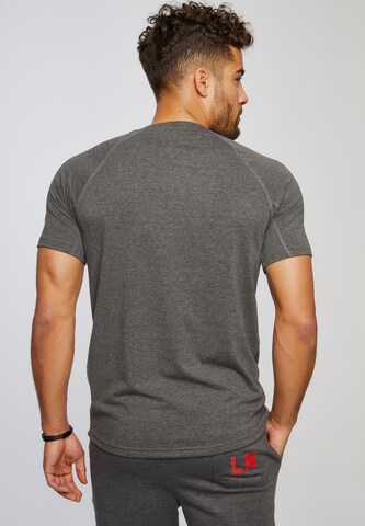 Leif Nelson Gym T-Shirt Rundhals in Grau