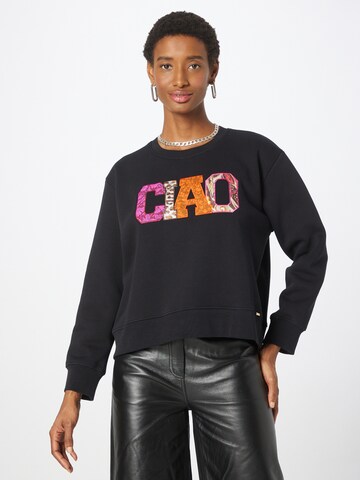 CINQUE Sweatshirt in Black: front