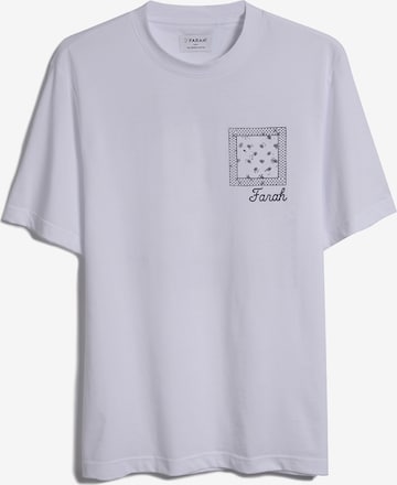 Maglietta 'Vinnie' di FARAH in bianco: frontale