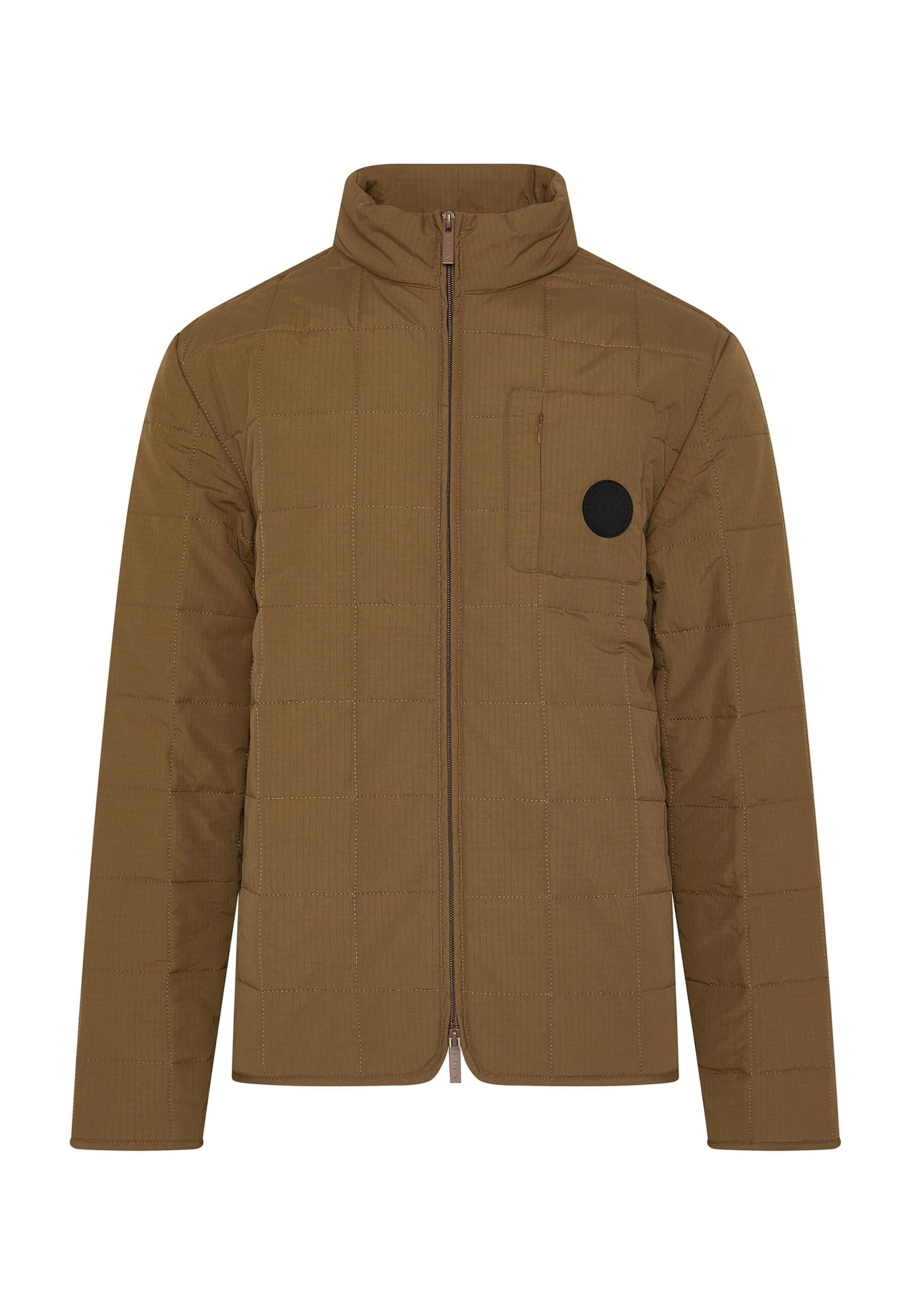 Born Living Yoga Between-season jacket 'Garona' in Brown: front