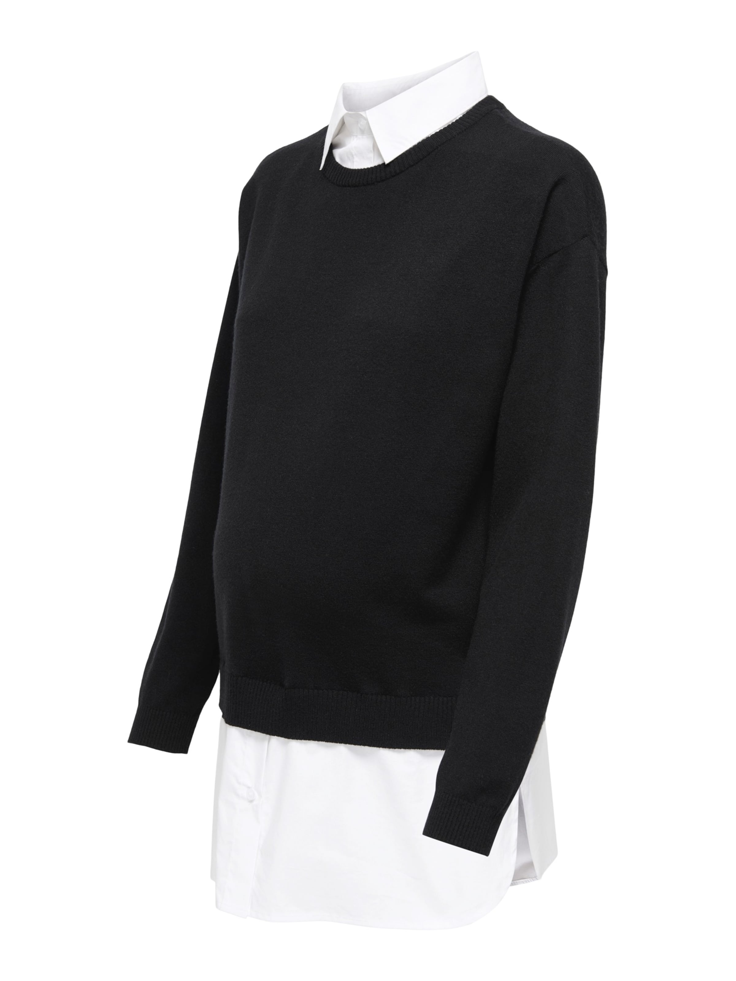 Only Maternity Пуловер 'OLMPayson' в черно: отпред