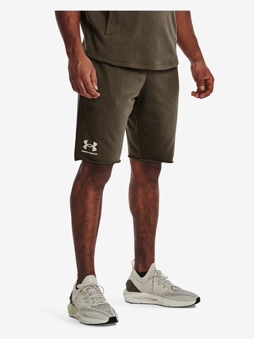 UNDER ARMOUR Regular Workout Pants 'Rival' in Green