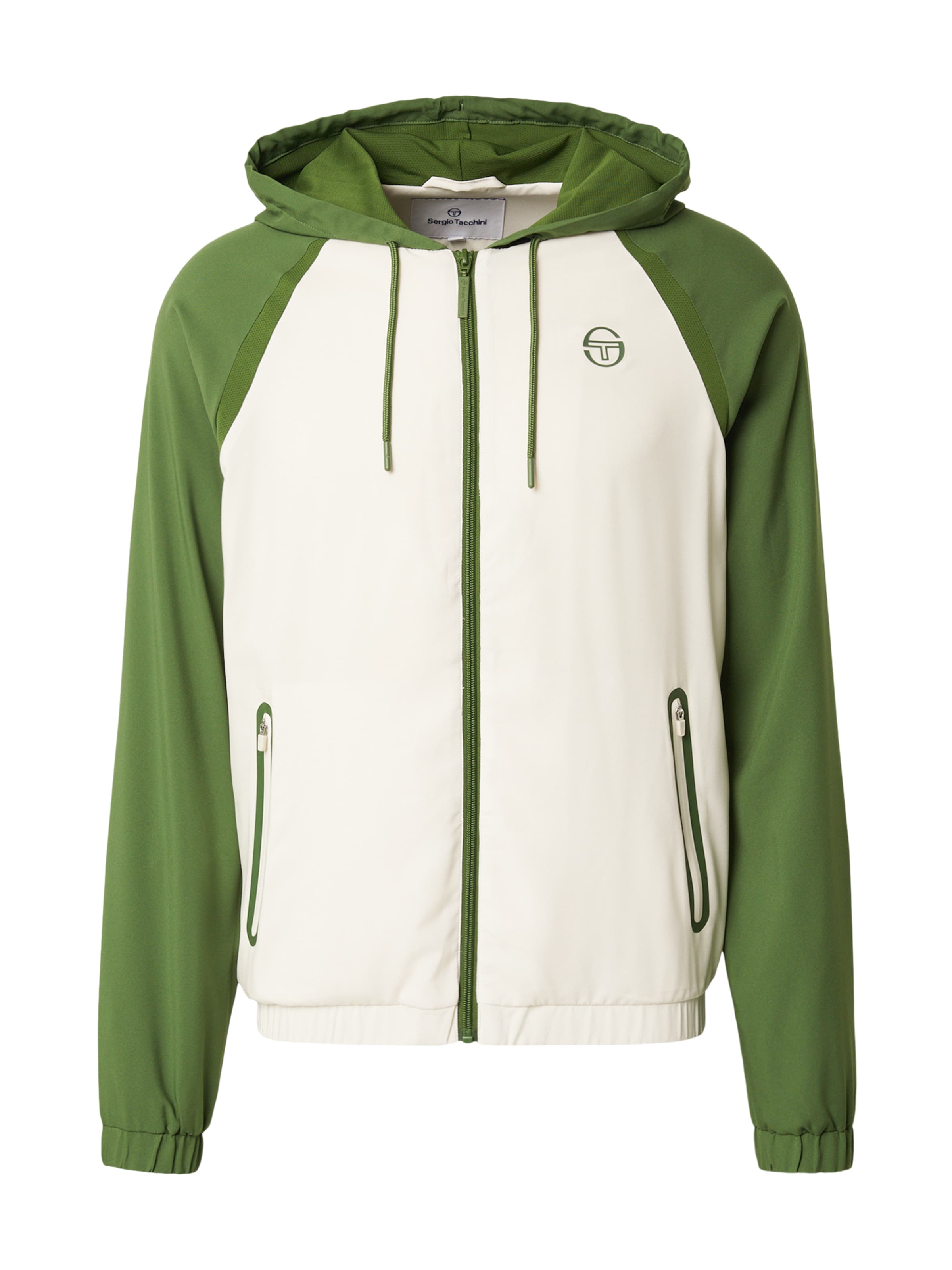 Sergio Tacchini Trainingsjacke 'RISPECCHIO' in Beige: Vorderseite