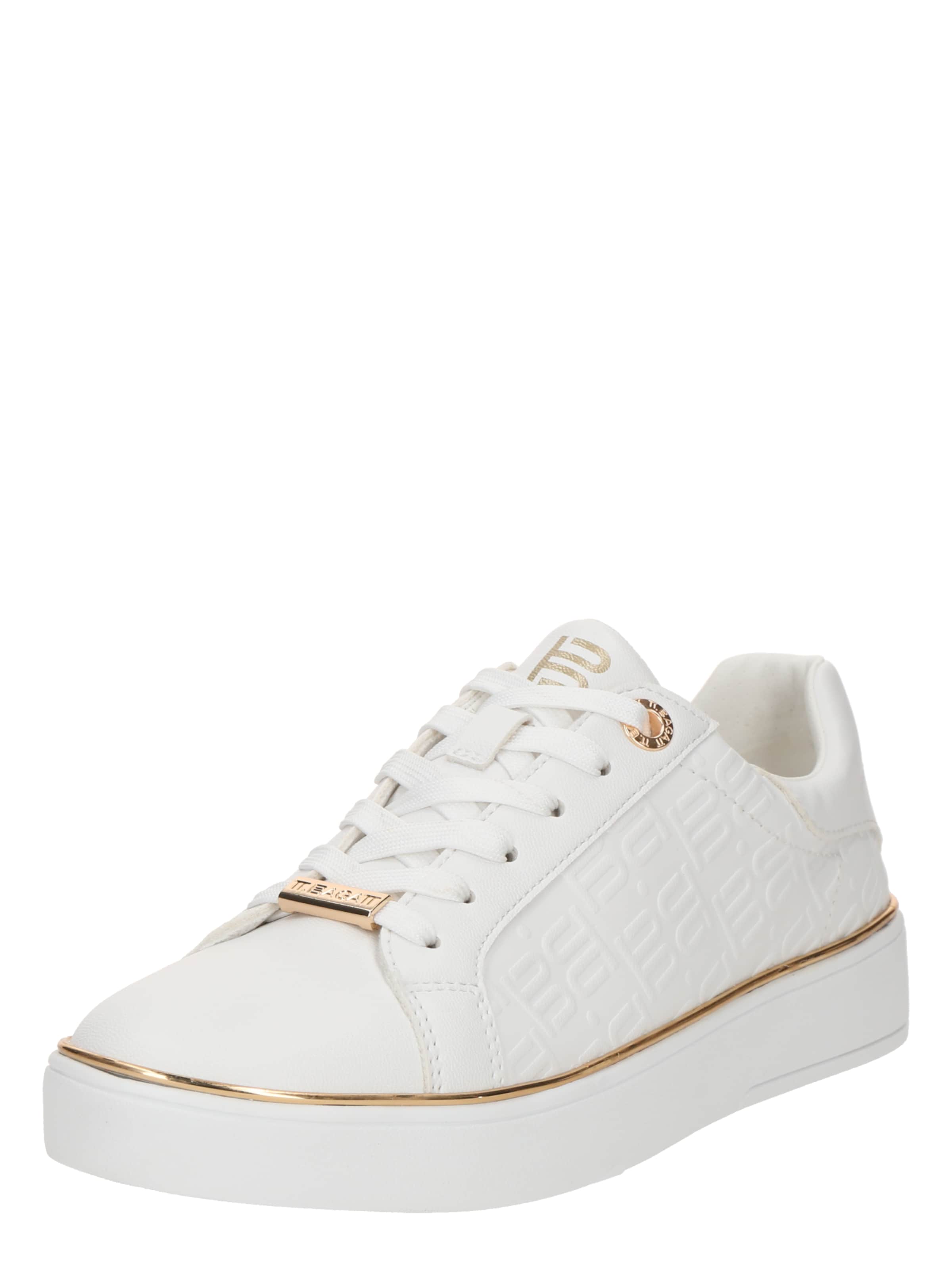 TT. BAGATT Platform trainers in White: front