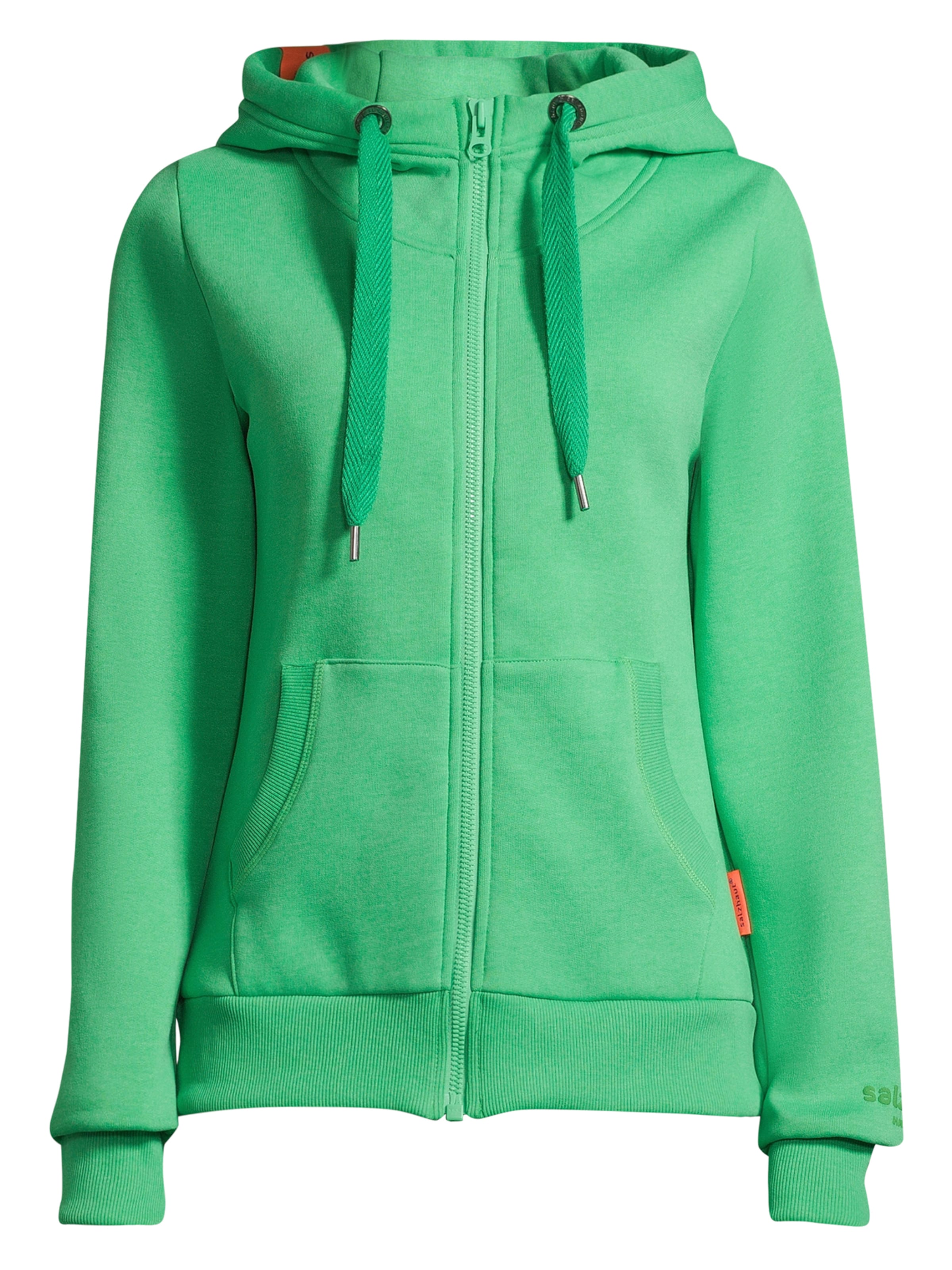 salzhaut Sweatjacke 'SÖÖTE' in Grün: Vorderseite