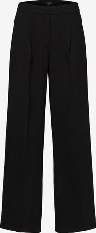 SELECTED FEMME Wide leg Pleat-Front Pants 'Tinni' in Black: front