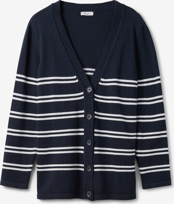 Cardigan SHEEGO en bleu : devant