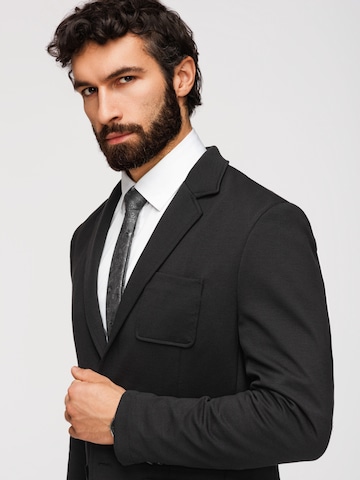 Coupe regular Veste de costume Ombre en noir
