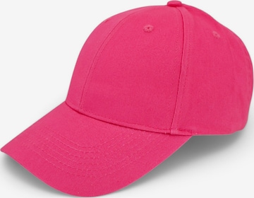 styleBREAKER Cap 'Baseball Cap Einfarbig' in Pink: Vorderseite