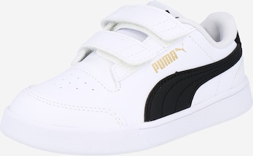PUMA - Zapatillas deportivas 'Shuffle' en blanco: frente