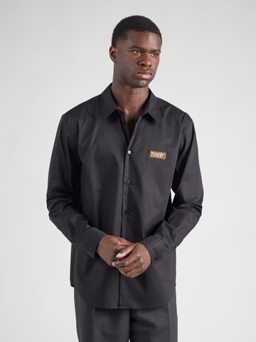 Versace Jeans Couture Средняя посадка Рубашка в Черный: спереди