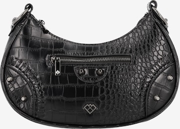 melns faina Pleca soma: no priekšpuses