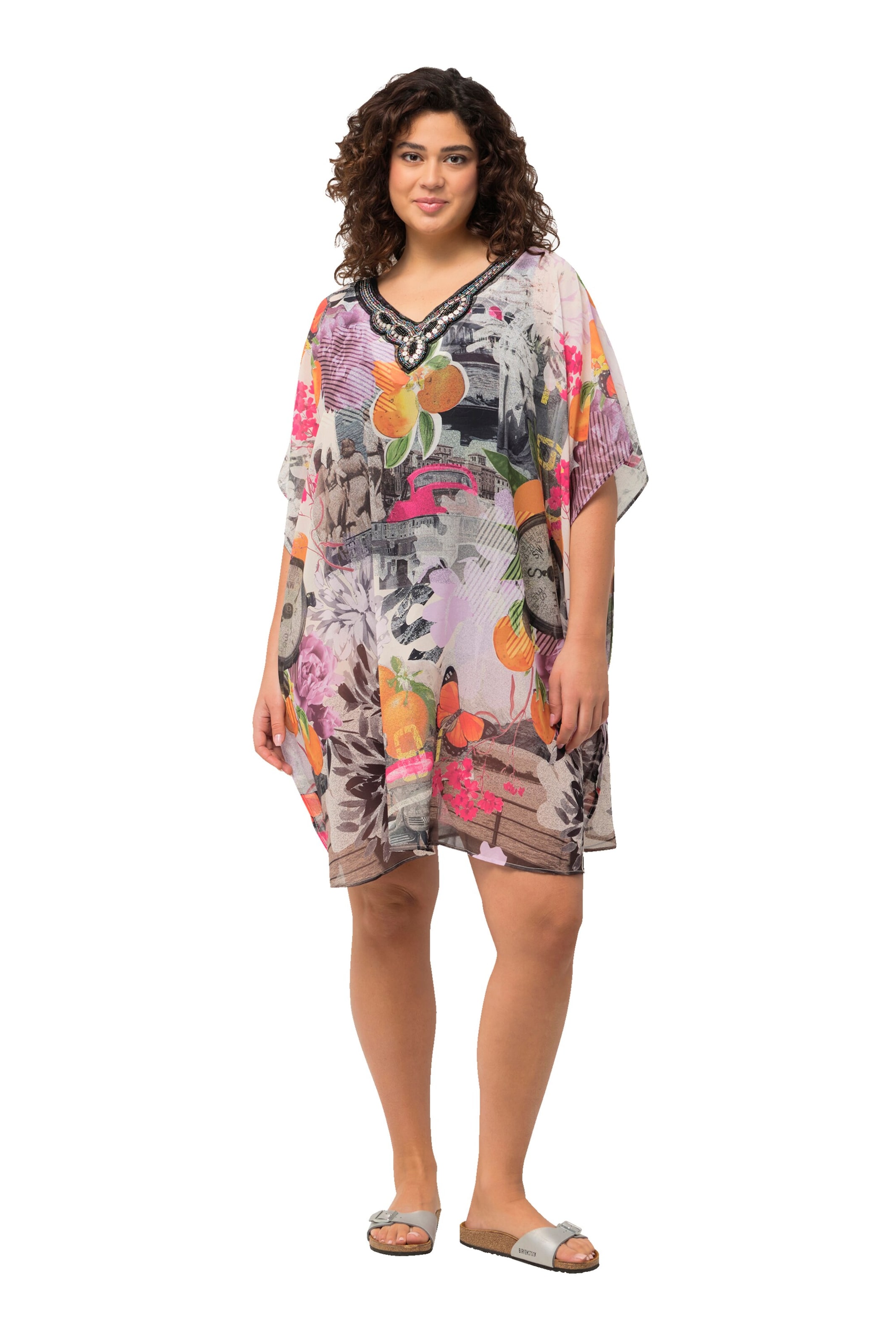 Ulla Popken Zomerjurk in Gemengde kleuren