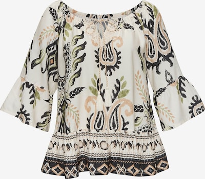 BUFFALO Bluse in beige / sand / oliv / schwarz, Produktansicht